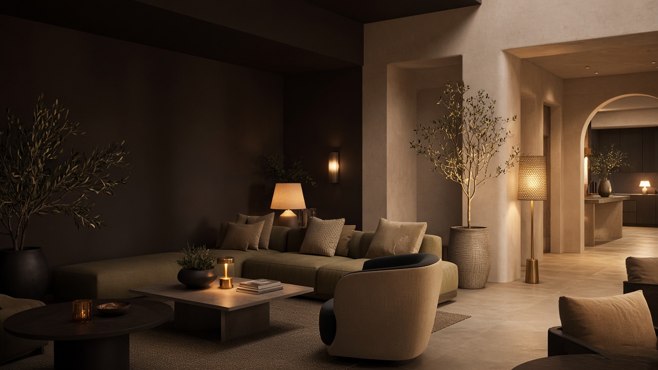 Boutique lounge at dusk — warm setting for exploring the member community